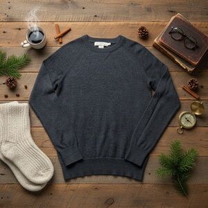 H&M Men's Charcoal Crewneck Sweater